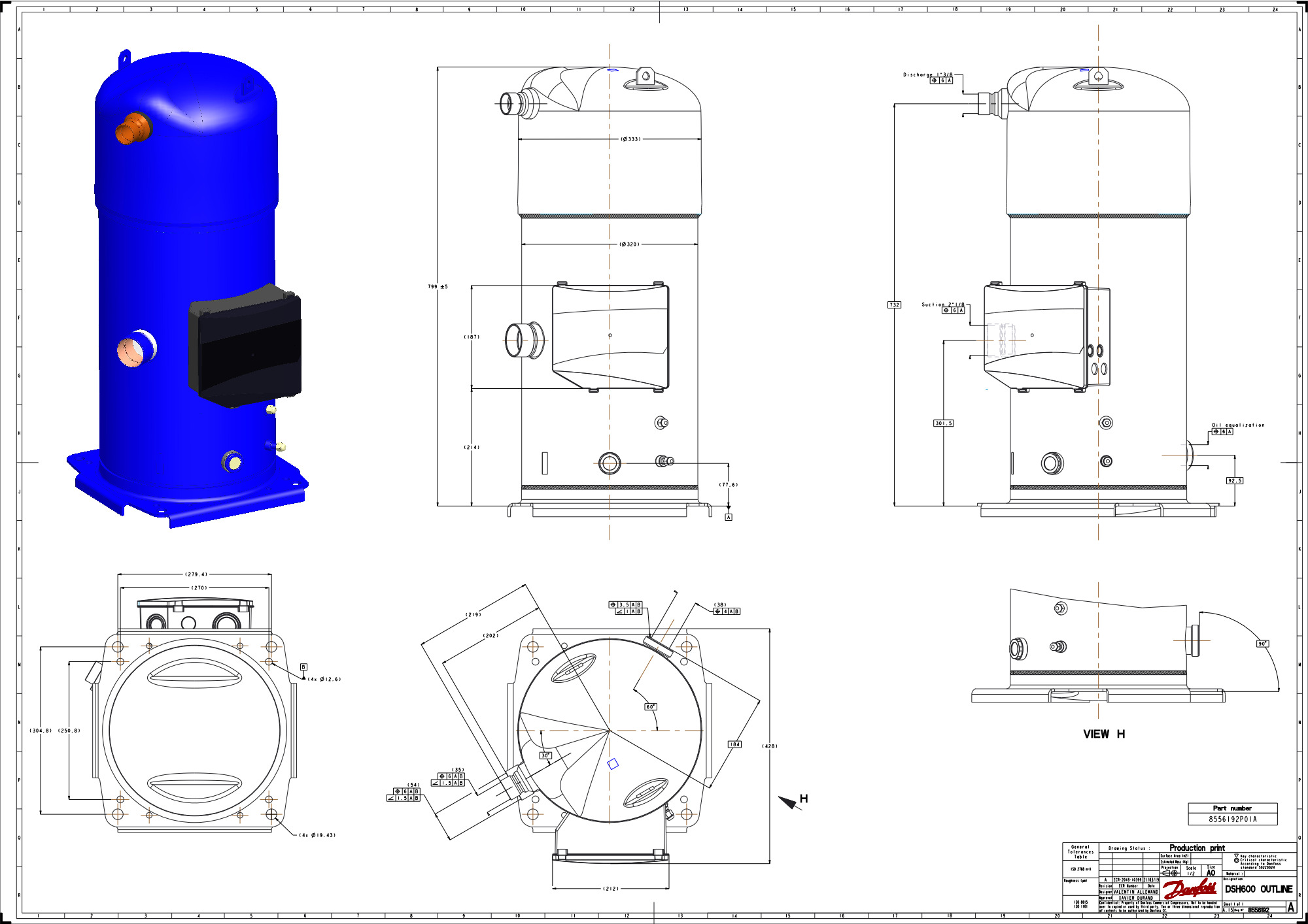Компрессор Danfoss DSH600A4ABA заказать со складов по всей России