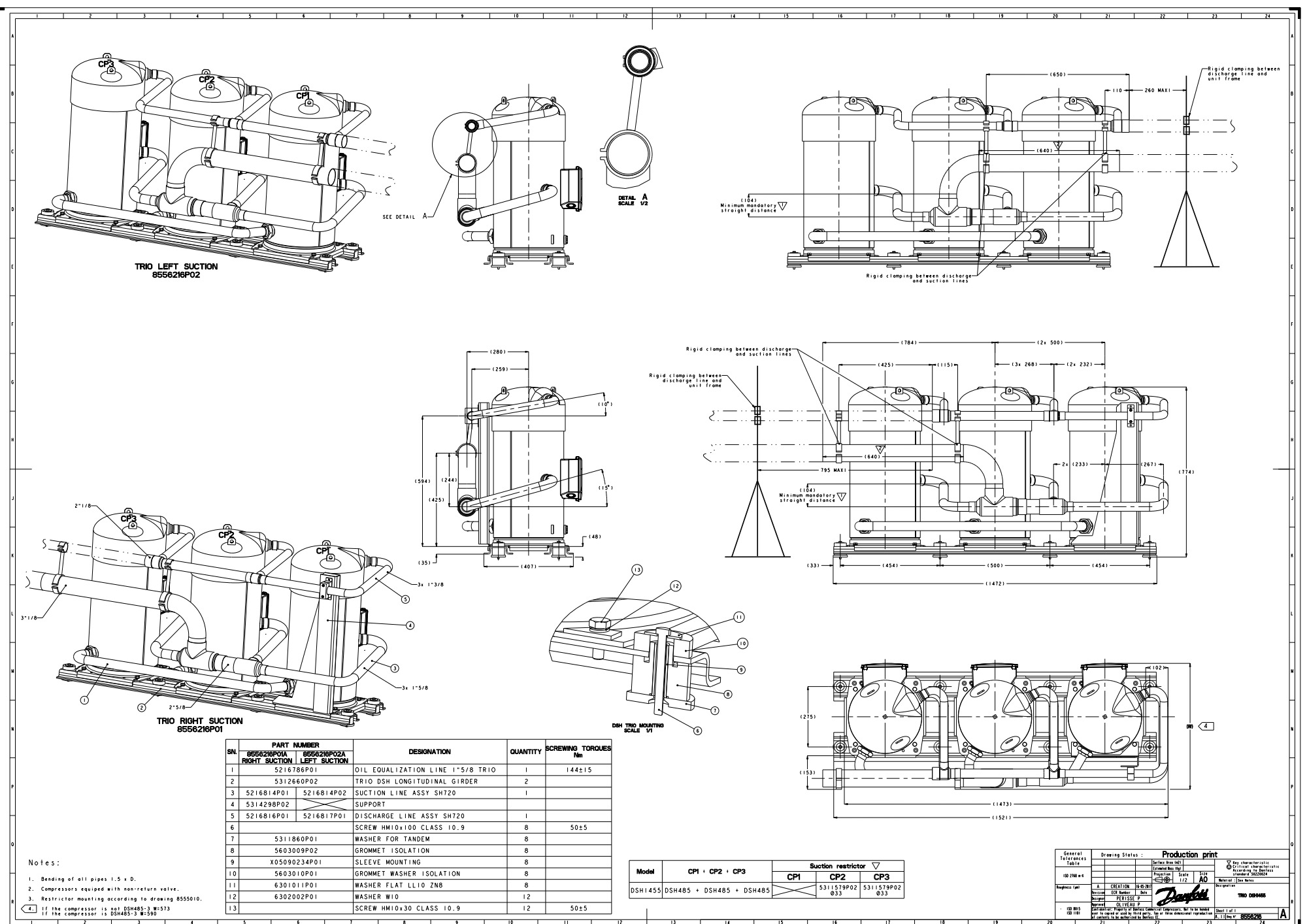 Компрессор Danfoss DSH240A4APC 120H1373 купить по цене 395217 руб.