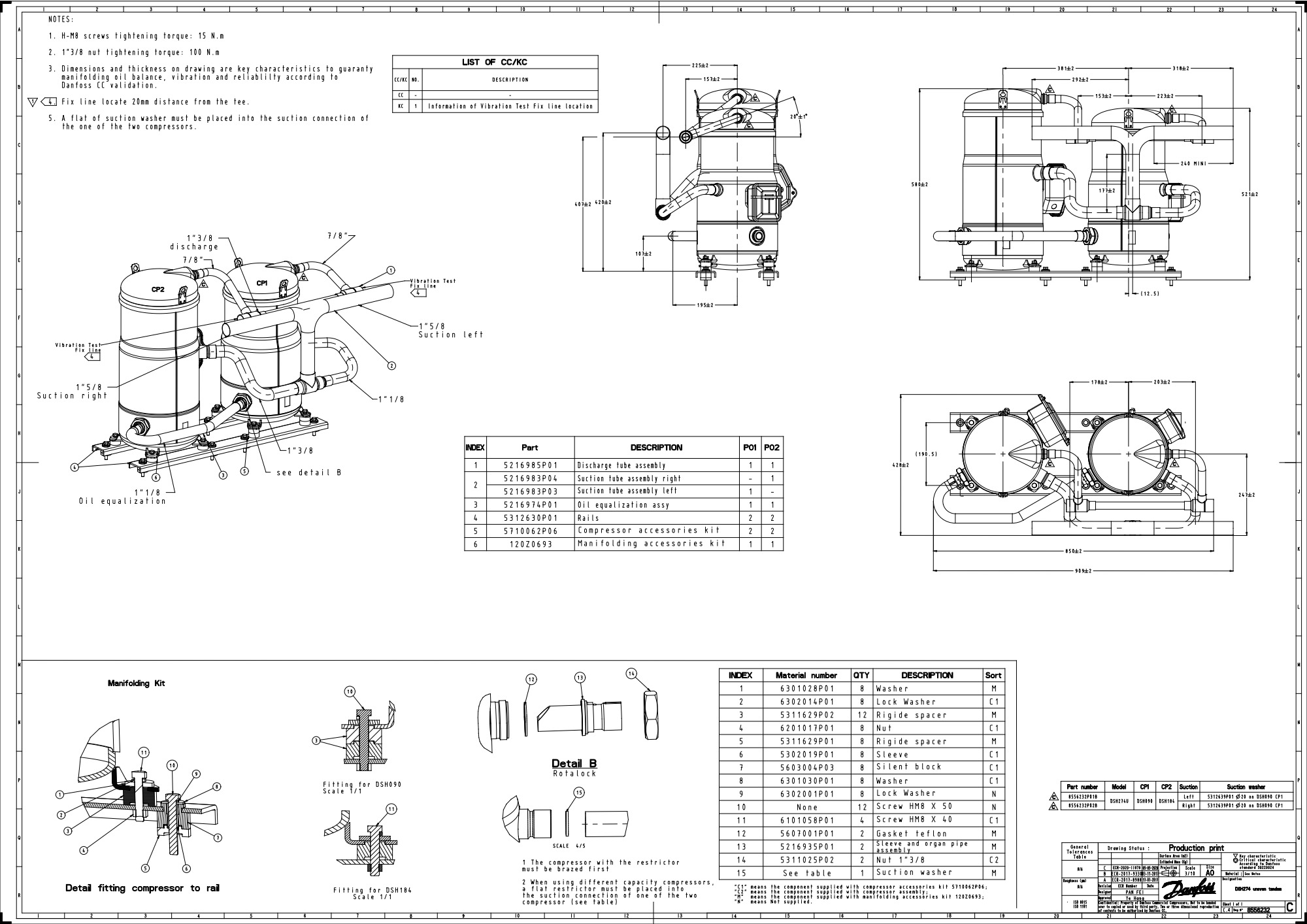Компрессор Danfoss DSH090A4ALD в индивидуальной упаковке оформить заказ с доставкой с ближайшего склада