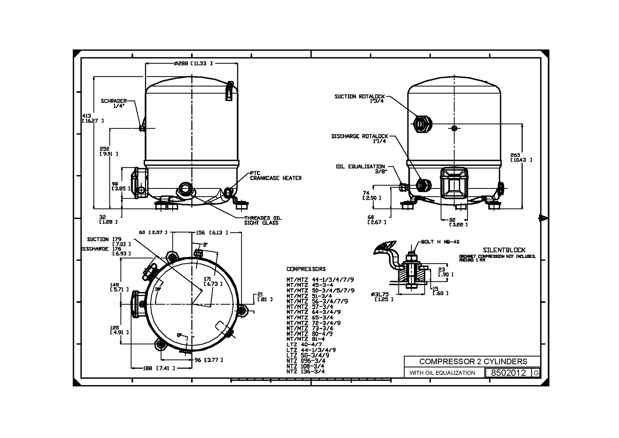 Компрессор Danfoss MTZ50-4VM заказать со складов по всей России