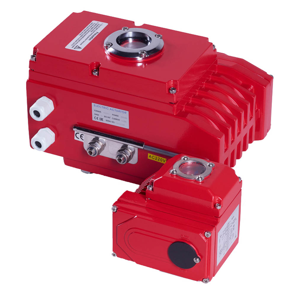 Привод электрический Rushwork 900-220-0150, 220В, 150Нм, F05/F07, муфта 17х17мм, IP67, 30сек