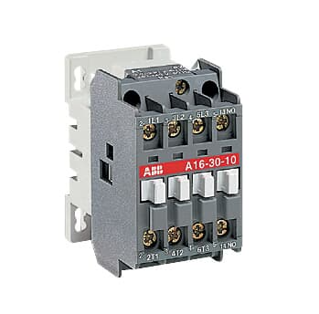 Контактор 3-х полюсный (16А AC3) с катушкой управления 220В AC ABB A16-30-10 купить с доставкой по РФ