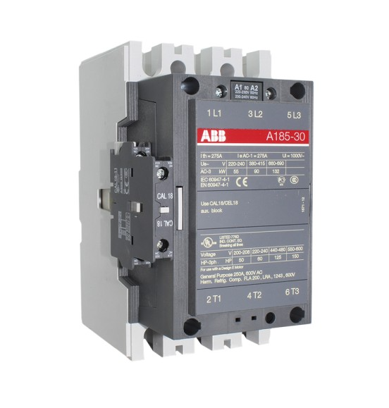Контактор A185-30-11 (185А AC3) ABB катушка управления 220-230В AC, 1SFL491001R8011 купить с доставкой по РФ