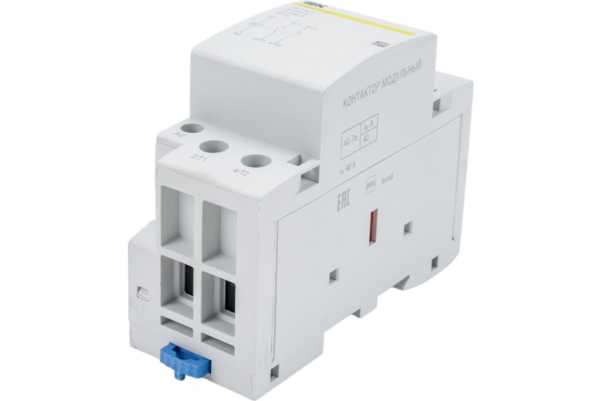 Контактор модульный IEK КМ40-11М AC купить по цене 3273 руб.