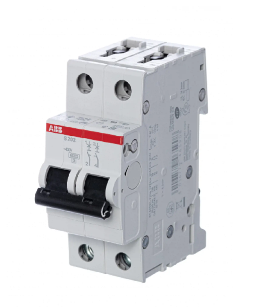 Автоматический выключатель ABB S202 B10, 2P 10A (B) 6kA 2CDS252001R0105