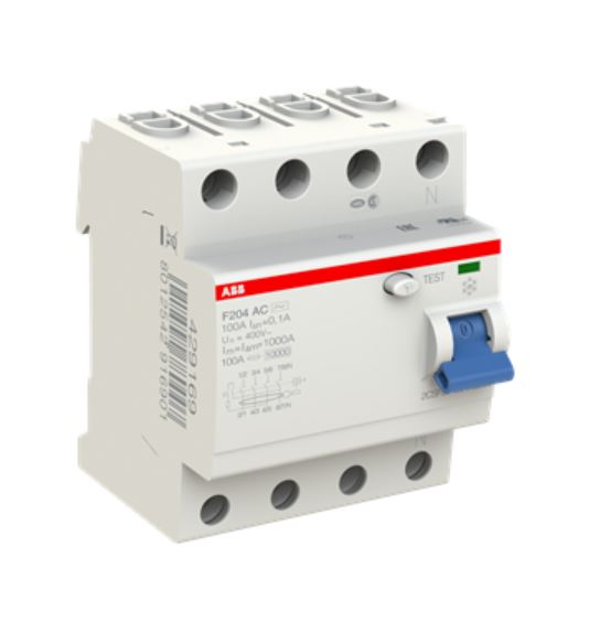 Выключатель дифференциального тока ABB F204 4п 25А 300мА тип AC купить с доставкой по РФ