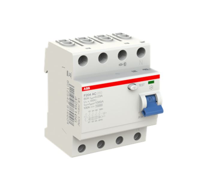 ABB F204 A-40/0,03 Выключатель дифференциального тока 4-модульный купить с доставкой по РФ