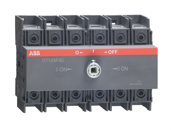 Рубильник реверсивный ABB OT125F3C 125А