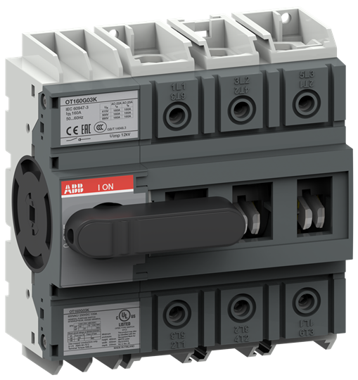 Рубильник с ручкой прямого монтажа ABB OT160G03K