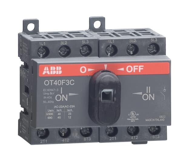 Рубильник реверсивный ABB OT40F3C 40А  