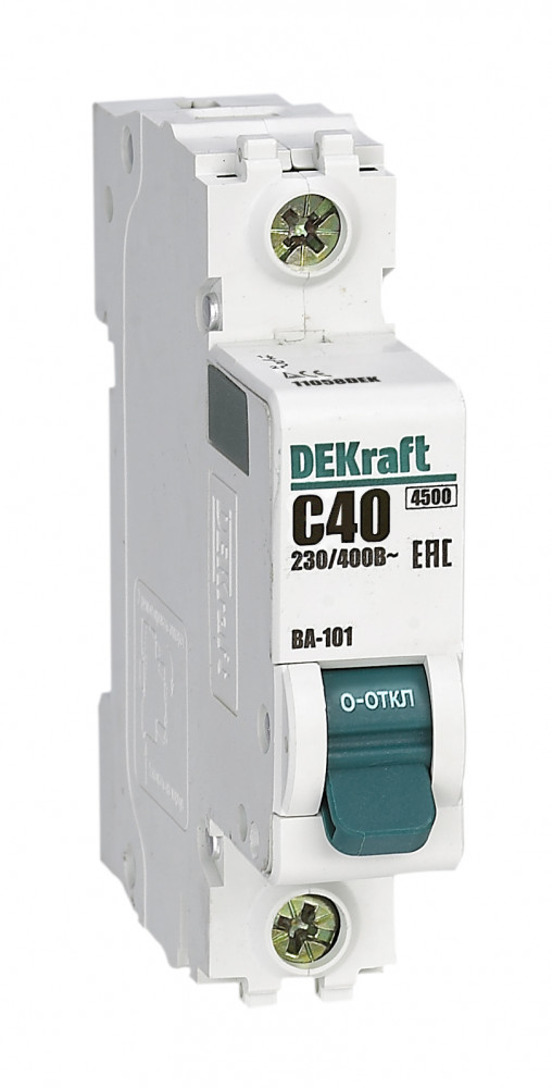 Автоматический выключатель Schneider Electric DEKraft, 1P 40А х-ка C ВА-101