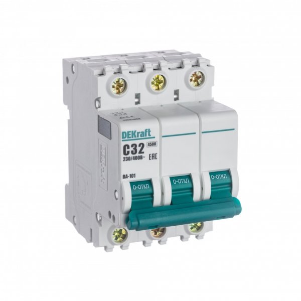 Автоматический выключатель  Schneider Electric DEKraft ВА101-3Р-050А-C