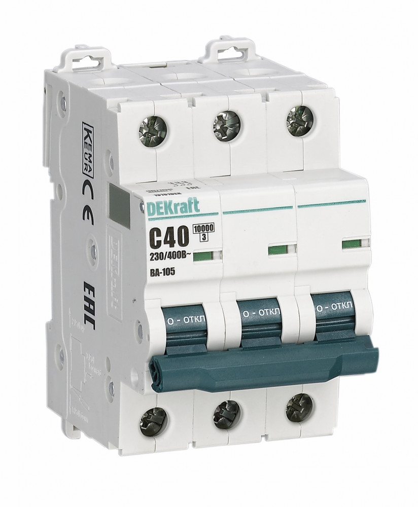 Автоматический выключатель Schneider Electric DEKraft, 3P 32А х-ка C ВА-105