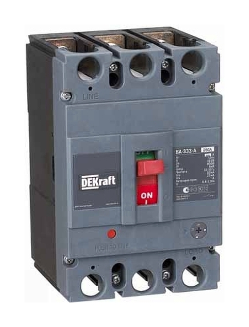 Автоматический выключатель силовой DEKraft ВА-333 3P 250А 50кА