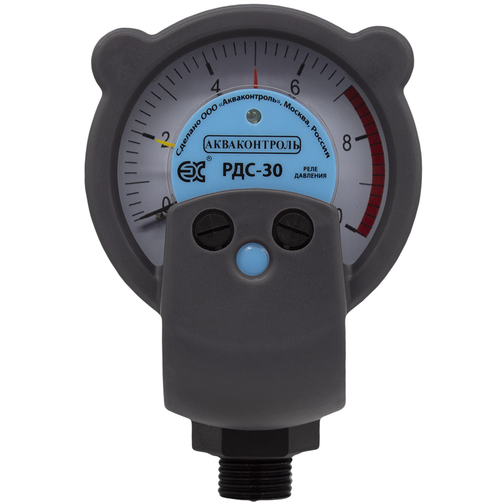 Реле давления стрелочное Pumpman Extra РДС-30 , 1.5кВт, G1/2", 30сек(вкл/выкл, сухой ход однократно) купить с доставкой по РФ