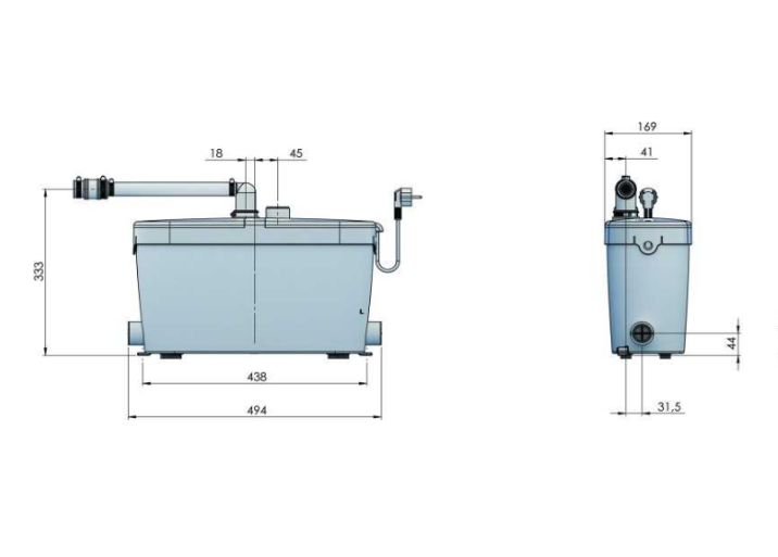 Установка насосная канализационная SFA SANIACCESS Pump (1х220В; 0,40кВт) купить по цене 60310 руб.