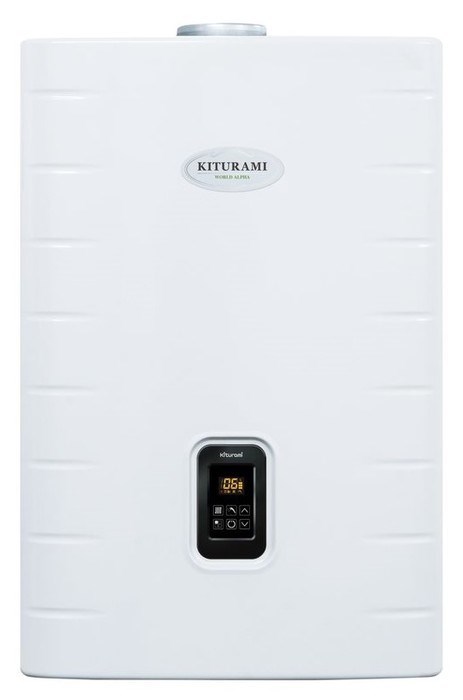 Котел газовый настенный Kiturami World Alpha C-18 (медный тепл-к, 18 кВт, 2-контур., закр. камера)