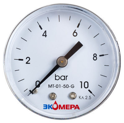 Манометр Экомера МД02-63мм 0..6бар G1\4 Осевой купить с доставкой по РФ