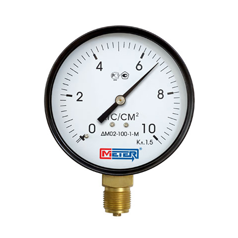 Манометр Meter ДМ 02-100-1-G Р=0..10 бар G1/2 кл.1,5