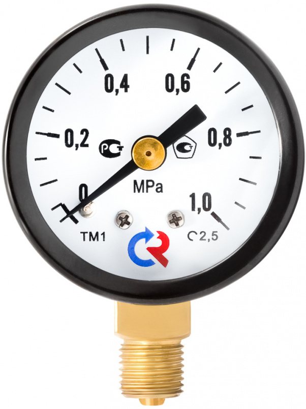   Манометр Росма ТМ-110Р.00 (0-25MPa) M12x1,5.2,5.O2 купить с доставкой по РФ