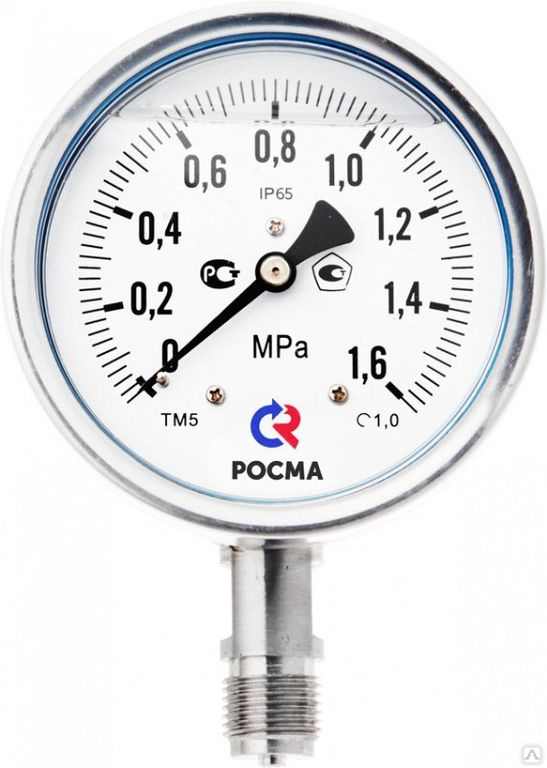 Манометр Росма ТМ-221Т.00(0-0,4MPa)G1/4.2,5 купить с доставкой по РФ