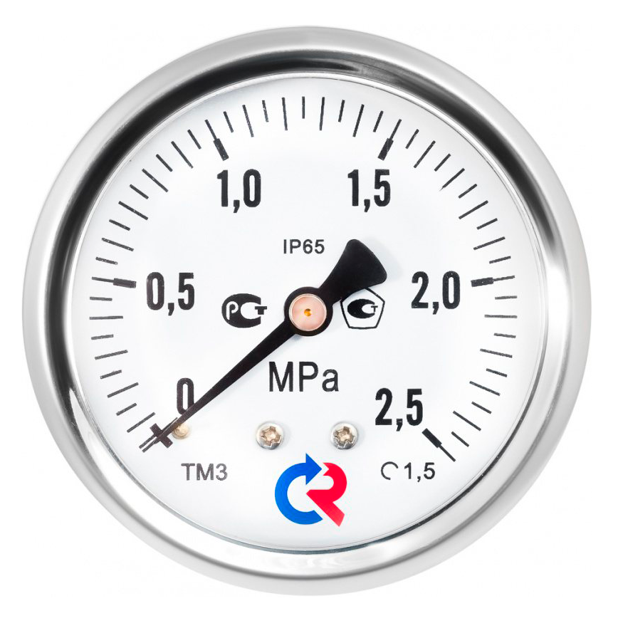 Манометр Росма ТМ-320Т.00 (0-0,6MPa) M12x1,5.1,5.Зав.№.O2 купить с доставкой по РФ