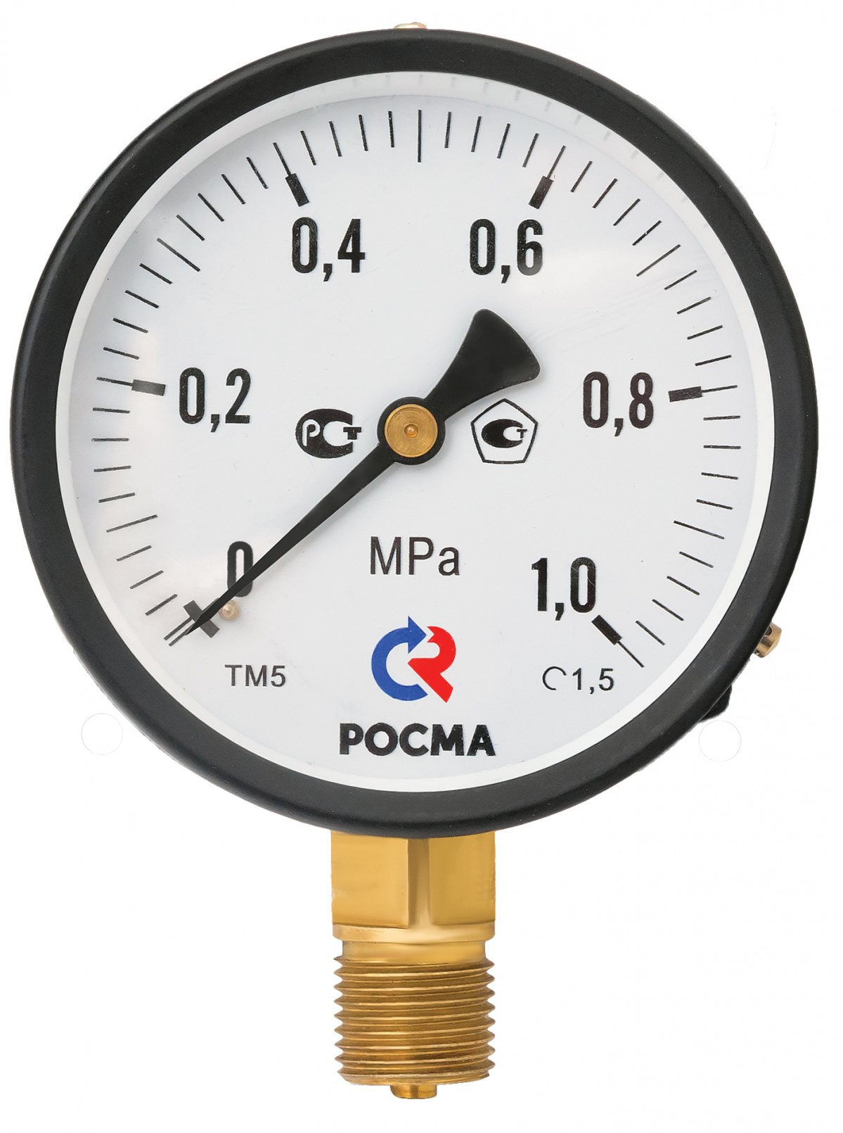 Манометр ТМ-510P.00(0-0,6MРа)G1/2.1,5.M2, РОСМА