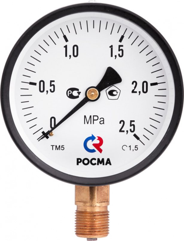 Манометр ТМ-510Р.00(0-1МРа) G1/2.1,5, РОСМА