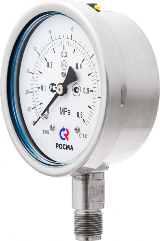 Манометр Росма ТМ-521Р.00(0-1,6MPa)M20x1,5.1,0.NH3 купить по цене "по запросу"