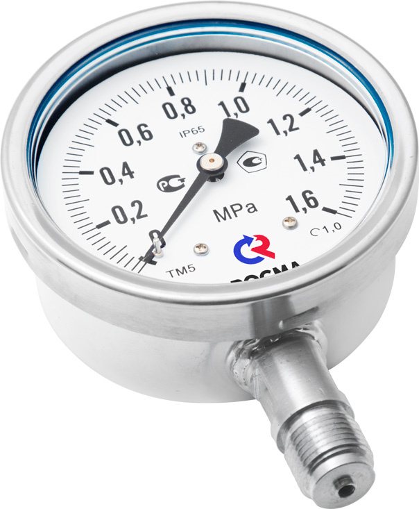 Манометр Росма ТМ-521Р.00(0-1,6MPa)G1/2.1,0.Б купить по цене "по запросу"