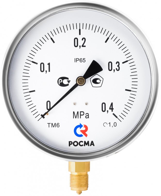 Манометр Росма ТМ-621Р.00 (0-0,6MPa) G1/2.1,0