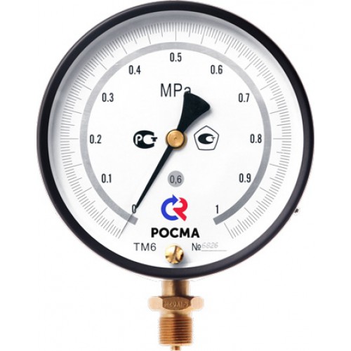Манометр Росма ТМ-610РМТИ.00(0-10MPa)M20x1,5.0,6 купить с доставкой по РФ