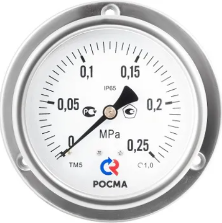 Манометр Росма ТМ-520ТЭ.00(0-0,25MPa)G1/2.1,0 купить с доставкой по РФ