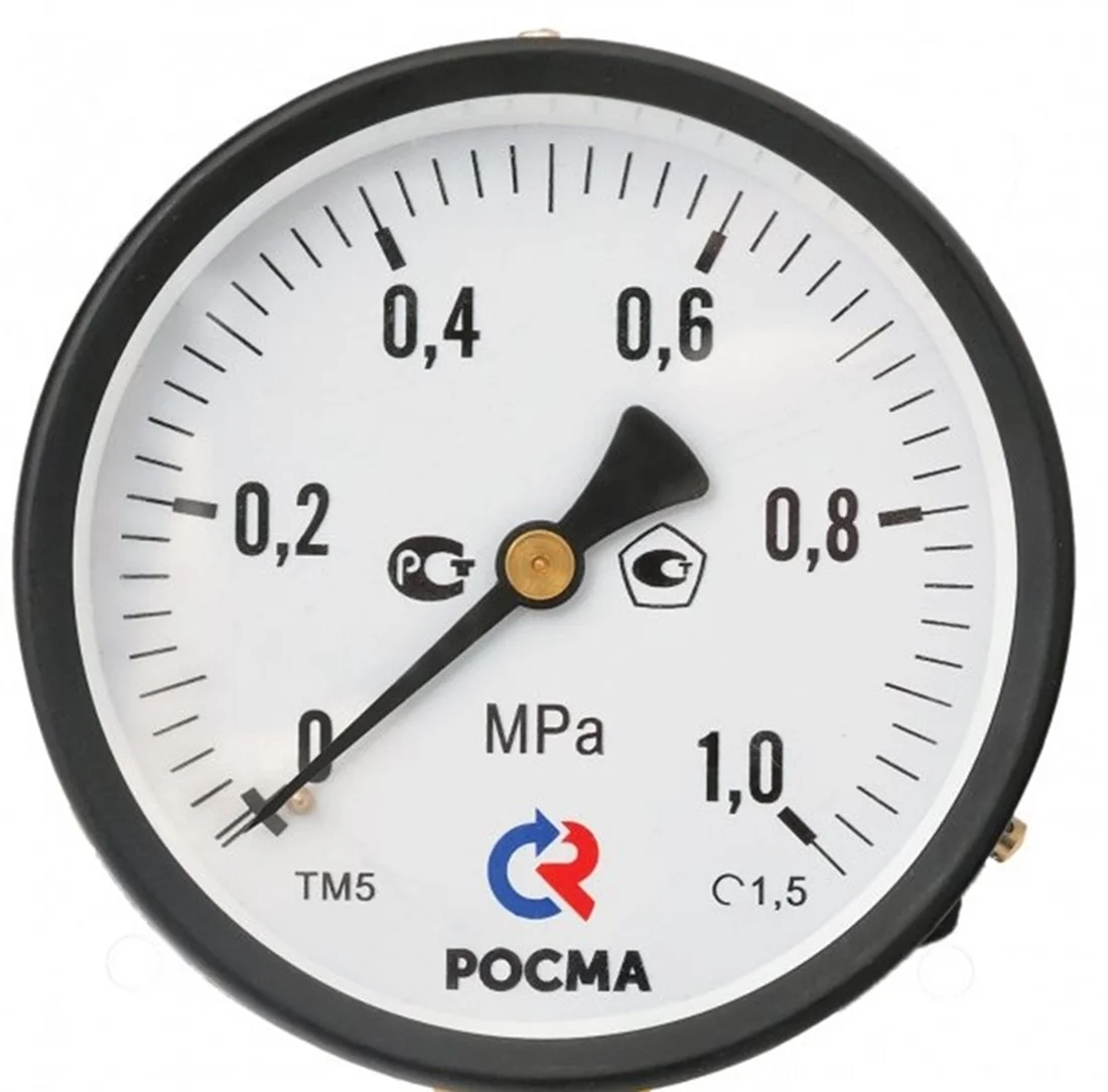 Мановакуумметр Росма ТМВ-521ТЭ.00(-0,1-1,5MPa)G1/2.1,0 купить с доставкой по РФ