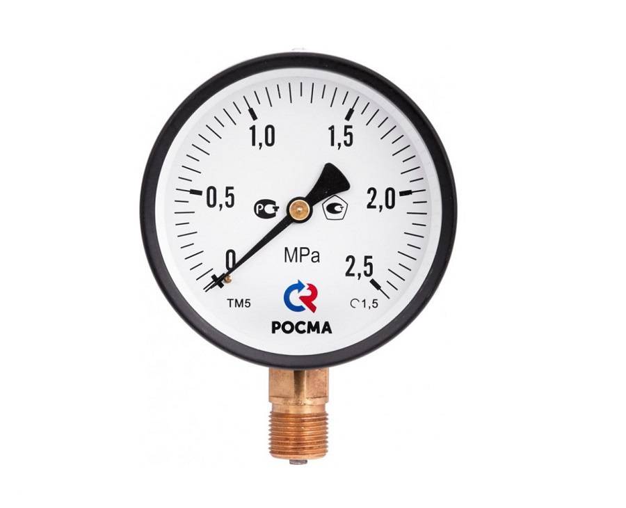 Вакуумметр Росма ТВ-510Р.05(-0,1-0MPa)M20x1,5.1,5.IP54 купить с доставкой по РФ
