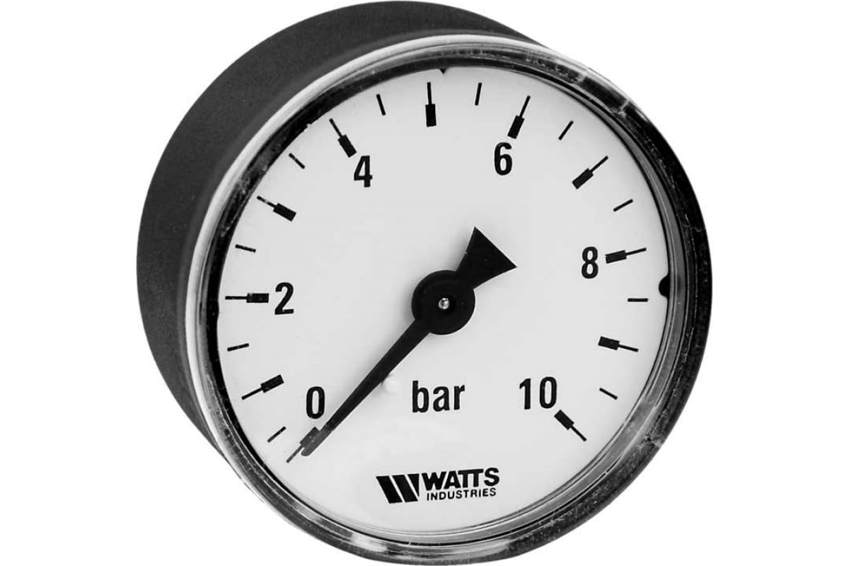 Манометр Watts аксиальный F+R100 0-10bar корпус 63mm  купить с доставкой по РФ