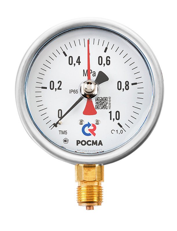   Мановакуумметры Росма ТМВ-520Р.00(-0,1-0,9MPa)G1/2.1,0 купить с доставкой по РФ