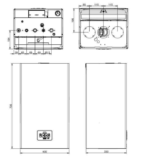 Котел газовый двухконтурный Ferroli Divatech D F 32 (32 кВт) купить с ближайшего склада