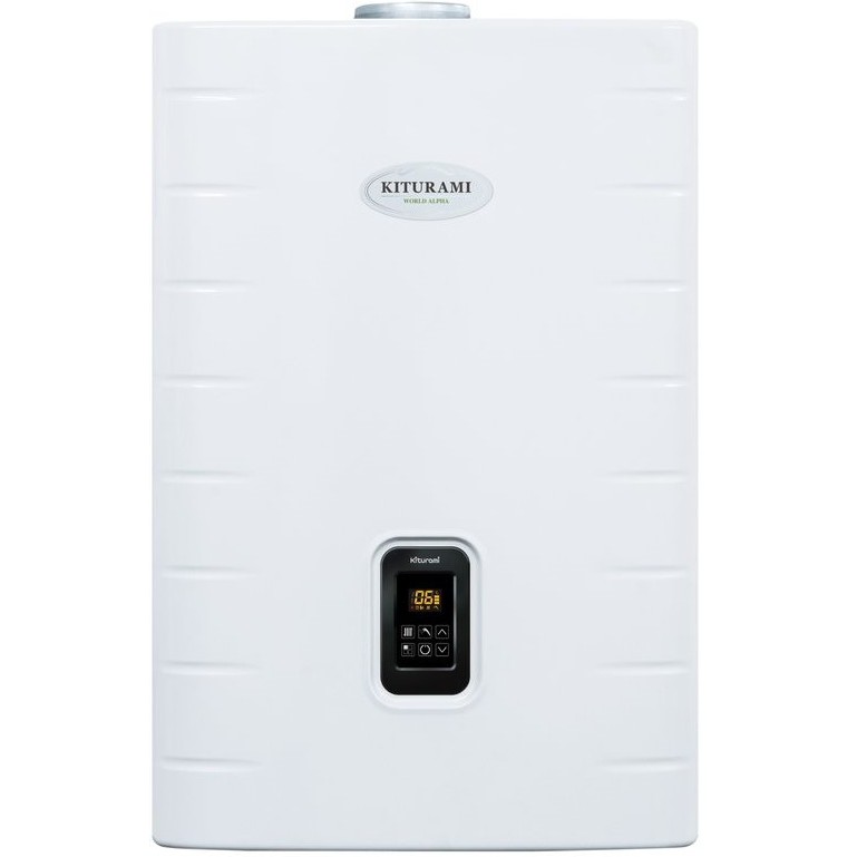 Котел газовый настенный Kiturami World Alpha C-24 (медный тепл-к, 24 кВт, 2-контур., закр. камера)