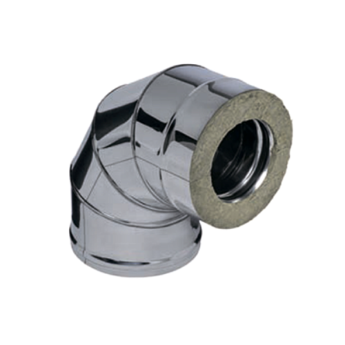Сэндвич-колено Ferrum 90° (430/0,5мм + нерж.) Ф150х210