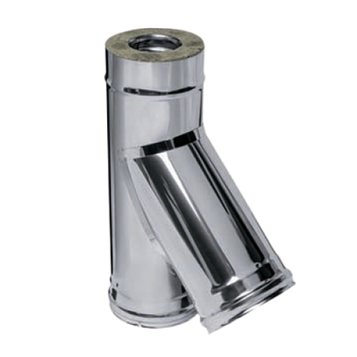 Сэндвич-тройник Ferrum 135° (430/0,5мм + нерж.) Ф250х350