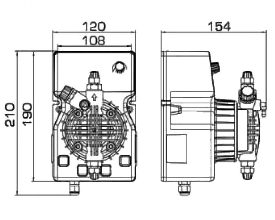 Насос DLX PH-RX/MBB 5-7 230V PVDF (5-7/6-5/8-2) заказать со складов по всей России