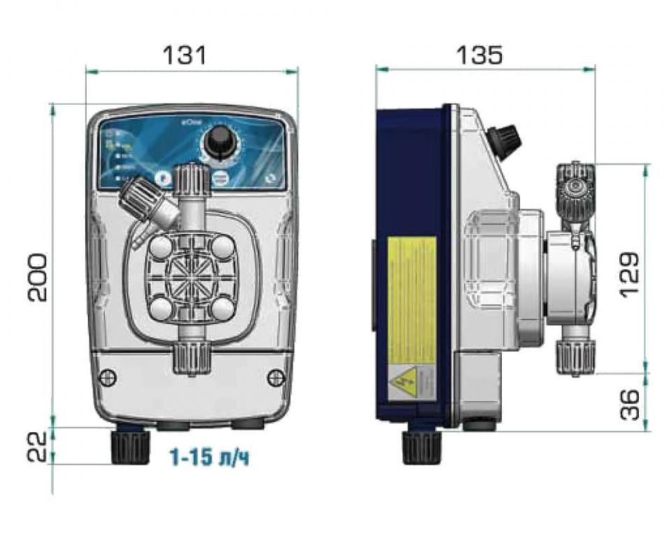 Насос eONE BASIC 5-7 100/250V PVDF TFE/P заказать со складов по всей России