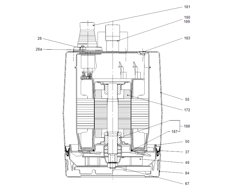 Насос Grundfos UNILIFT KP350-A-1 1x220-240V 50Hz 10mSCH оформить заказ с доставкой с ближайшего склада