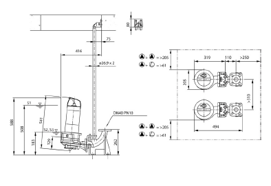 Насос Wilo REXA CUT GI03.26/S-T15-2-540 купить по цене 146525 руб.