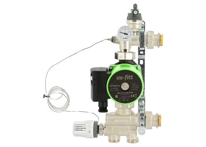 Насосно-смесительная группа Uni-fitt SOLOMIX 1", с насосом Uni-Fitt ECP 25/60 130 заказать со складов по всей России