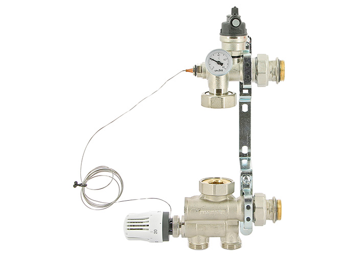 Насосно-смесительная группа Uni-fitt SOLOMIX 1", с насосом Uni-Fitt ECP 25/60 130 купить по цене 40024 руб.
