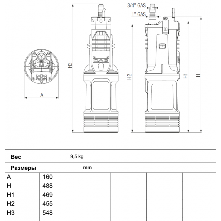 Насос DAB DIVERTRON Х 650 купить по цене "по запросу"