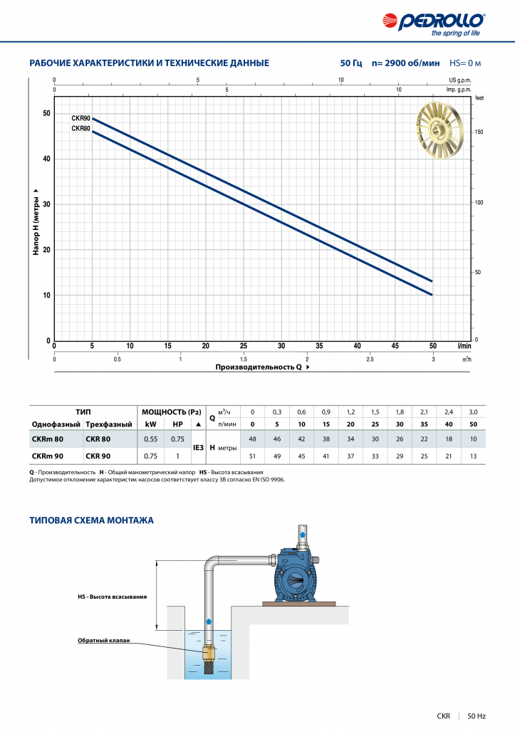 Насос Pedrollo CK 50 BP купить по цене 33320 руб.