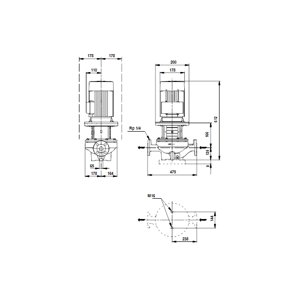 Насос Grundfos TP 65-110/4 A-F-A-BQQE-GX3 оформить заказ с доставкой с ближайшего склада